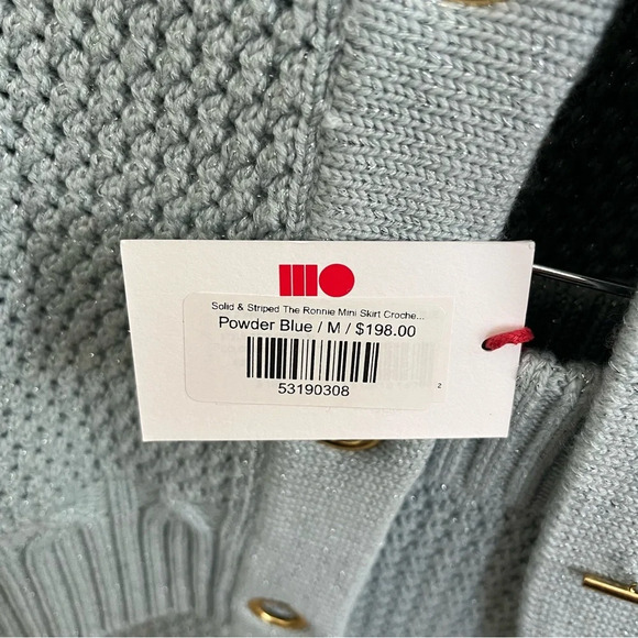 Solid & Striped Carly Cropped Cardigan & Ronnie Mini Skirt Crochet Set - Picture 5 of 5